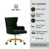 Doe Buck Adan Modern Green Velvet Office Chair
