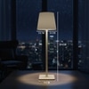 White Color Square Shape Base Lamp with Shade