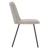 Scandinavian Hemi Dining Chair Matte Beige Finish