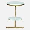 Metality Metal Side Table in Gold Colour