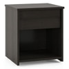 Zoey Engineered Wood Bedside Table in Dark Wenge Finish