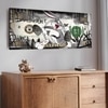 Self Made Money Graffiti Canvas Wall Painting Home Decor 22x46 Inch