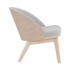 Scandinavian Veda Lounge Chair Natural Wood Finish