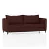Florence Premium 3 Seater Fabric Sofa in Deep Crimson Velvet Colour