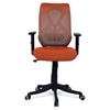 Zeeazyana Mid Back Ergonomic Chair in Orange Colour