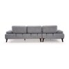 Barret 4 Seater Fabric Sofa in Grey Ice Colour
