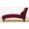 Fiest Velvet Chaise Launger in Maroon Colour