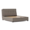 Bornholm Upholstered Storage Bed In Hydraulic in King Size with Shitake Beige Colour