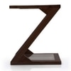 Zeta Solid Wood Side Table in Mahogany Finish