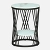 Metale Metal Side Table in Black Colour