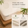 Springtek Organic Waterproof Mattress Protector Elastic Strap 78x48 in