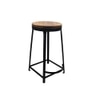 Metalsmith Metal Side Table in Black Finish