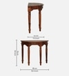 Abney Sheesham Wood Console Table In Honey Oak Finish