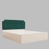 Citta Engineered Wood Queen  Size Bed With Hydraulic Storage (Melamine Finish, White Colour)