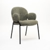 Tezzo Fabric Dining Chair in Green Colour