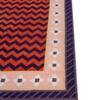 Jaipur Rugs Soft Chevron Wool 8x10 Feet Old Amethyst And Fiery Red Dhurrie Carpet