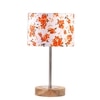 Devansh Multicolor Cotton Table Lamp With  Natural  Wood Base  & Steel Pipe (7X17 Inches)-14