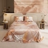 Stoa Paris 300TC UltrSatin Super King Bedsheet with 2 Pillow Covers Satin Super Champagne Gold