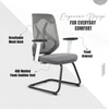 Kepler Brooks Marvel Visitor Chair in Grey Colour