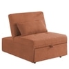 Evenie 1 Seater Pull Out Sofa cum Bed  in Orange Colour