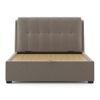 Bornholm Upholstered Storage Bed In Hydraulic (Bed Size : Queen, Colour : Shitake Beige)