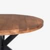 Vervella Shine Solid Wood 4 Seater Dining Table in Brown Finish