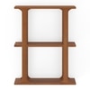 Kozo Large Solid wood Wall Shelf In Amber Walnut
