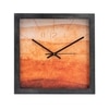 Sunset-Inspired Dial Square Wooden Wall Clock