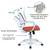 Iinea Mid Back Ergonomic Chair in Orange Colour