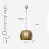 Hamisphere Etching Metal Pendant Light
