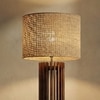 Ventus Beige Jute Floor Lamp with Beige Jute Base