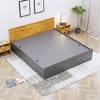 Hexa Engineered Wood Modern Queen Bed With Headboard With Storage In Frosty White And Giant Wood