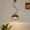 Aisha Antique Brass Metal Pendant Light