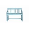 Norland Solid Wood Bench In Blue Finish