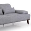 Barret 2 Seater Fabric Sofa in Grey Ice Colour