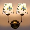 Devansh Metal Electric Wall Light in Gold Colour with Multi Shade Count of 2 Lights