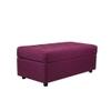 Doe Buck Modern Tufted Storage Ottoman Bench in Purple Colour