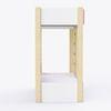 Pine Tree Single Size Bunk Bed In White & Pink Colour