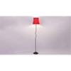 Magnolia Red Cotton Shade with Iron Floor lamp