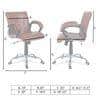 Liieancoinn Mid Back Executive Chair in Ten Brown Colour