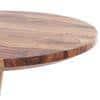Fabre Solid Wood Side Table in Teak Finish
