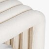 Kaba Upholstered Bench in Off White Colour