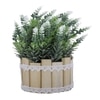 Artificial White Rosemary With Wood Sticks