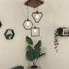 Clark Brown Solid Wood Cluster Hanging Light