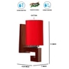 Devansh Solid Wood Electric Wall Light in Red Colour with Red Shade Count of 1 Light