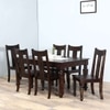 Holand Sheesham Wood 6 Seater Dining Set In warm Chestnut Finish