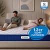 Sleepwell Springfresh Pocket Spring Classic Mattress Medium King Size 78x72x6 in