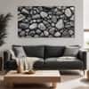 The Castle Decor Abstract Art Wall Painting Wooden Framed Digital Painting 27x48 Inch (Style 23)