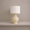 Positano Handicrafted Table Lamp in Yellow and blue checks Colour