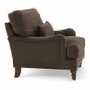 Dexter Boucle Fabric Lounge Chair in Brown Colour